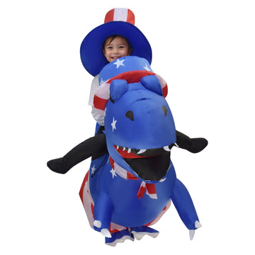 Independence Day Inflatable Costumes 4th of July Inflatable Dinosaur Costume Adults BEcostume